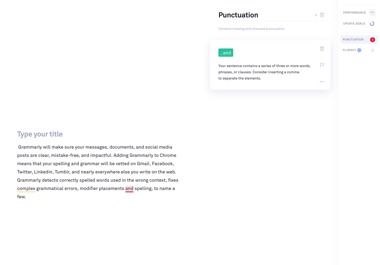 Grammarly app example